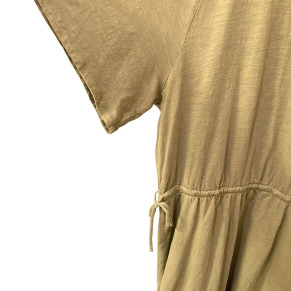 Old Navy Waist-Defined Slub-Knit T-Shirt Dress in Saguaro Green Size 4X EUC - Picture 5 of 10